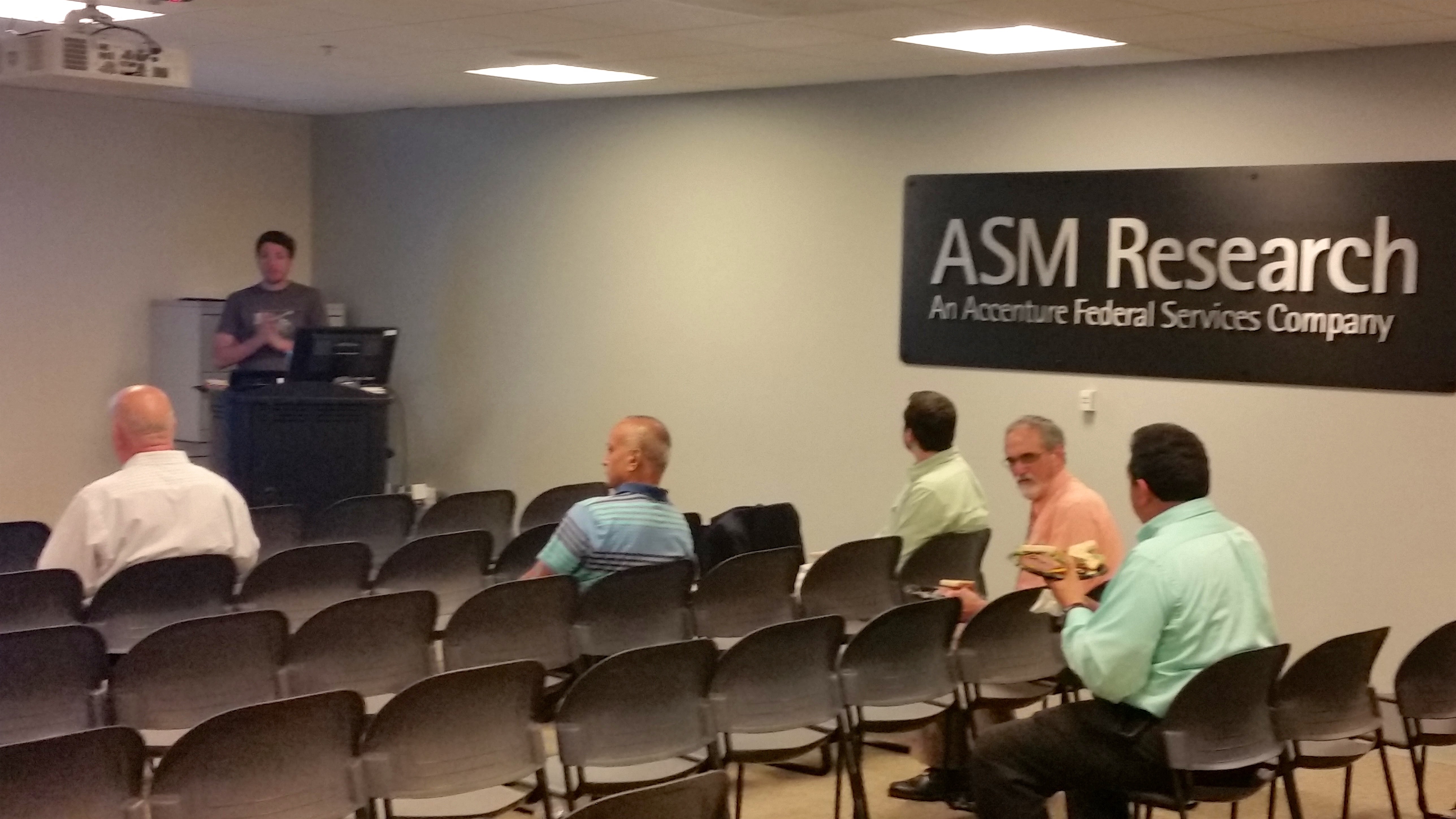 At the August 2016 CMWG meeting: Thanks to ASM Research for hosting our CM Working Group meeting!